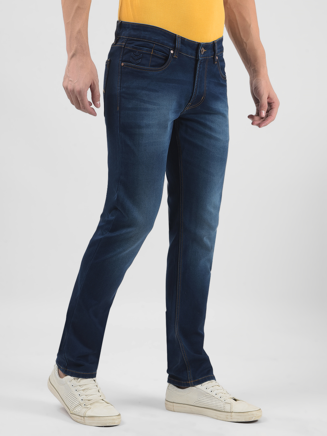 Numero Uno Men Dark Wash Skinny Fit Jeans